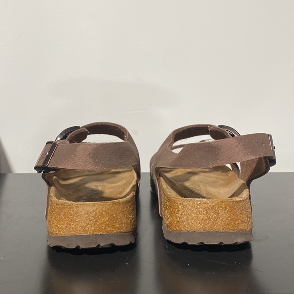 Birkenstock Birkis leather sandal double buckle comfort brown walking Arizona - Picture 3 of 8